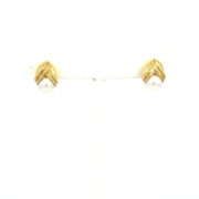 Vintage Tiffany & Co. Italy 8mm Pearl & 18K Yellow Gold Flower Earrings DB6-3