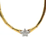 Gerard 0.35ct DE/VS Diamond Pave Star 18K Gold Necklace GT6-4