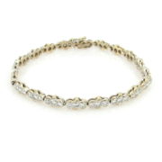 Gerard 3.0ct DE/VS Diamond Bezel Set 18K Gold Bracelet GT9-2