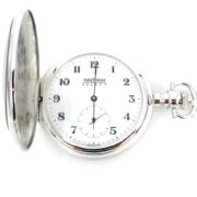 Rare New Waltham Select Chronometer COSC Sterling Silver Pocket Watch WN38-13