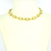 Vintage 0.80ct Diamond 18K Yellow Gold Studded Necklace Bracelet Conversion SM 46-2-47
