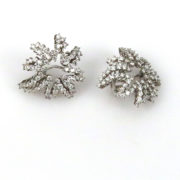 1996 Tiffany & Co Fireworks 6.0ct Diamond & Platinum Clip Earrings OA 50-07-Emi