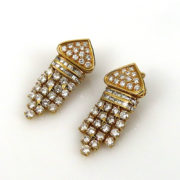 Vintage Van Cleef & Arpels 8.50ct Diamond & 18K Yellow Gold Drop Earrings OA 50-06-Emi