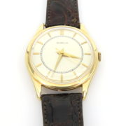 Classic Vintage Gubelin Swiss 14K Yellow Gold Men’s Wristwatch ED 40-06-47