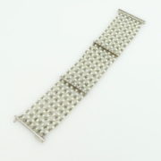 Vintage 1.50ct Diamond Pearl & Platinum Wide Mesh Bracelet ED 42-01-47