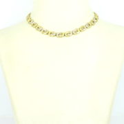 Vintage 1.80ct Diamond & 14K Yellow Gold Satin Finish Necklace ED 42-05-47