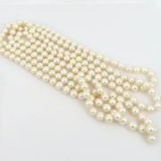 Estate 10mm Cultured Pearl 84 Inch Long Necklace ED 41-03-MS